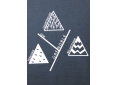 T shirt homme graphisme original Y de Grenoble Belledonne Chartreuse Vercors manche courte denim France